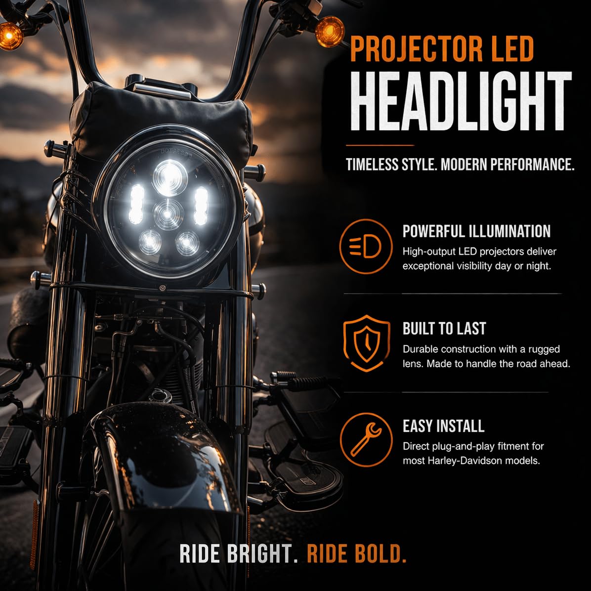 Amazon | Eagle Lights 7インチ ラウンド LED ジェネレーション III